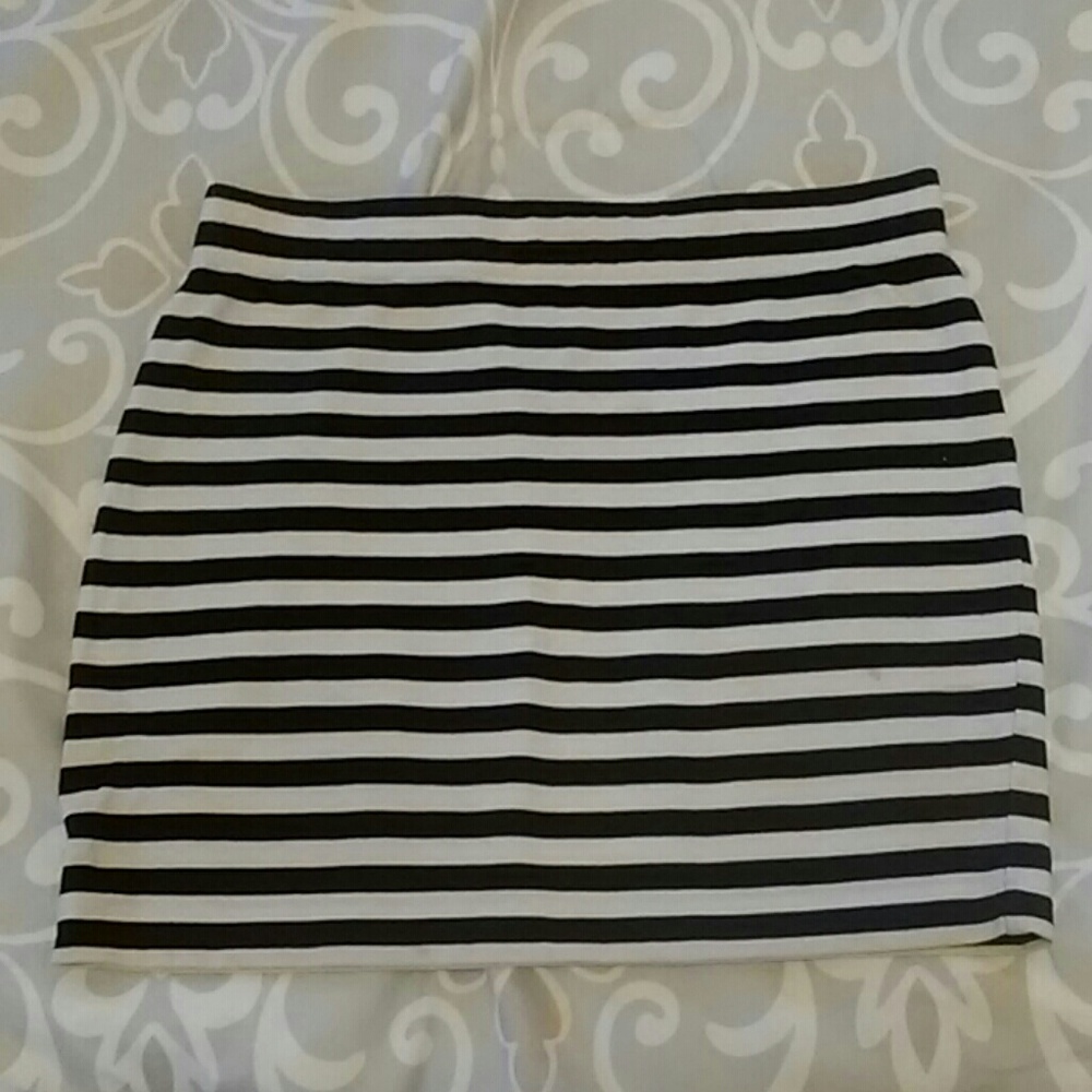 Black and white skirt